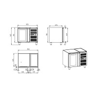 ΨΥΓΕΙΟ INOX & ΜΗΧΑΝΗ T R290 - χωρίς πάγκο
