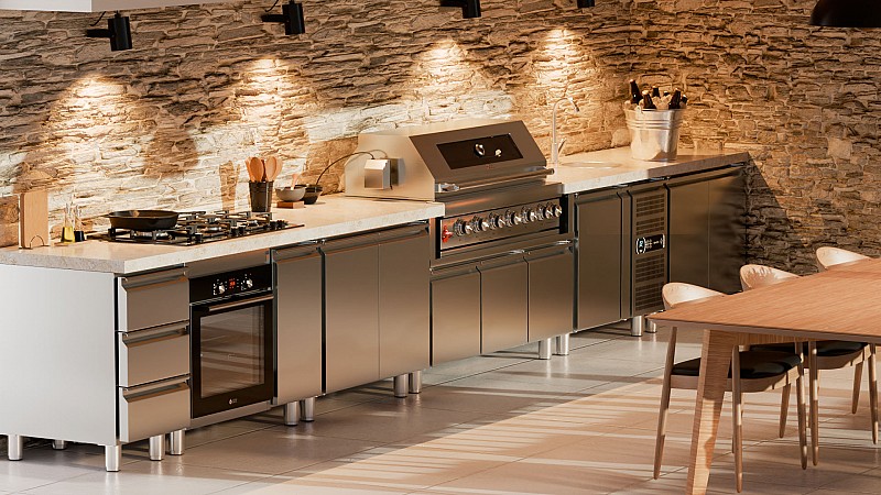 BBQ ΥΓΡΑΕΡΙΟΥ SEMI-PROF TGH-BI-B8B-G 6+1 26,7kW