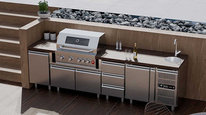 ΨΥΓΕΙΟ INOX & ΜΗΧΑΝΗ T R290 - χωρίς πάγκο