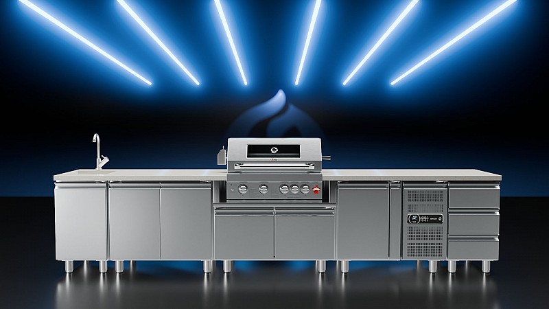 BBQ ΥΓΡΑΕΡΙΟΥ SEMI-PROF TGH-BI-B4-G 4+1 19,3kW
