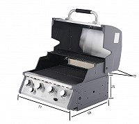 BBQ ΥΓΡΑΕΡΙΟΥ SEMI-PROF TGH-BI-M61 4+1 17,5kW